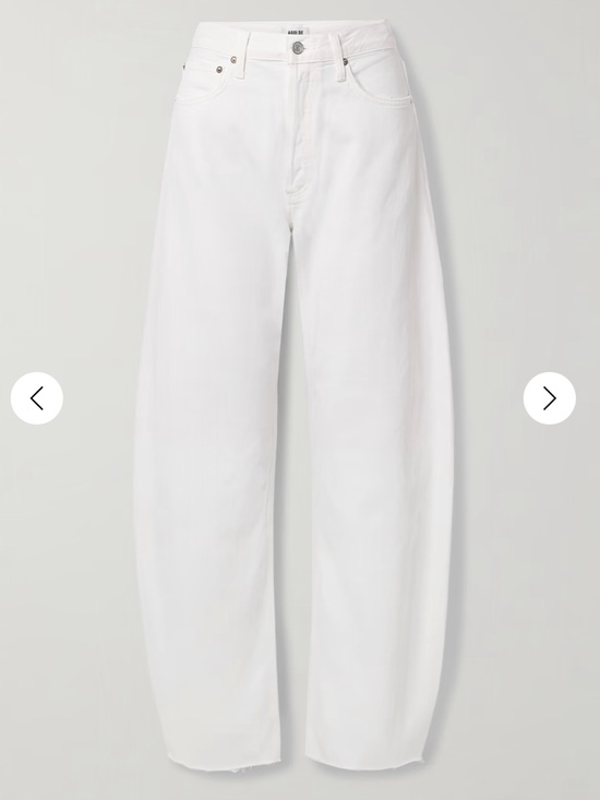 Agolde Denim - Agolde White Wide-Leg Jeans